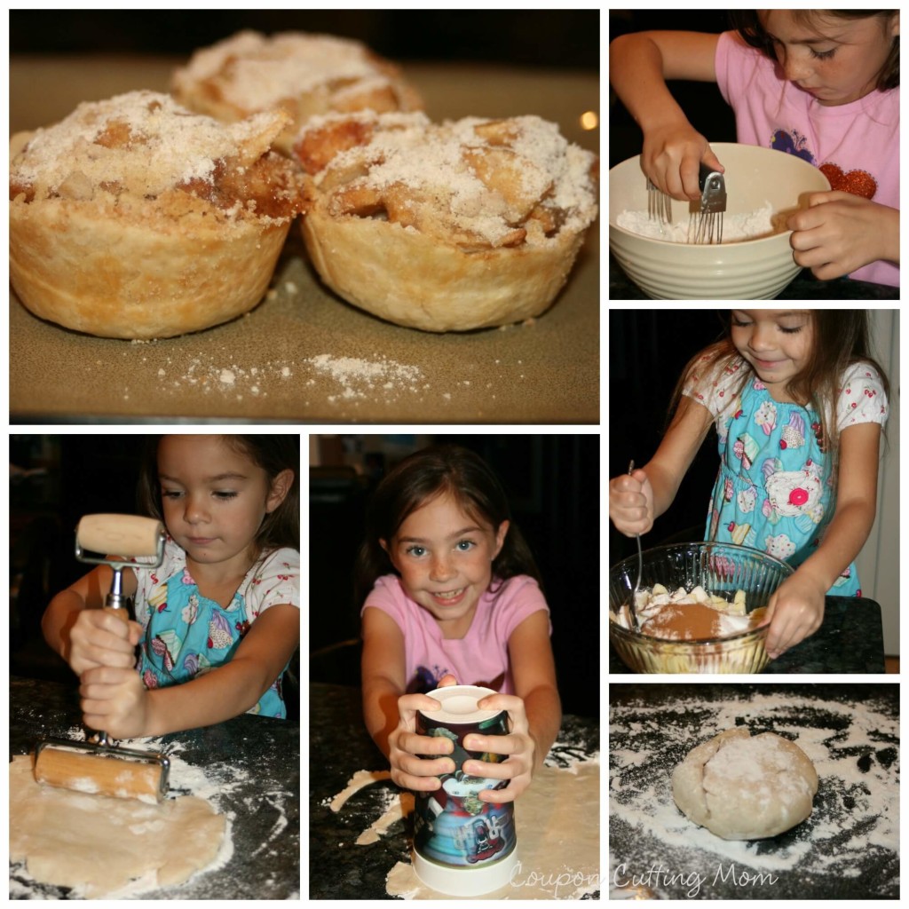 making mini apple pies