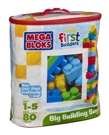 Mega Bloks Big Building Bag 80 Piece Set Only $10.99 (Reg. $24.99)