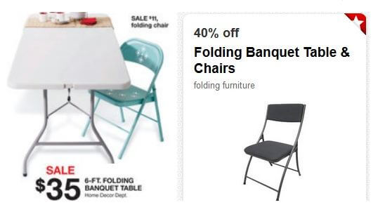 folding banquet table target 