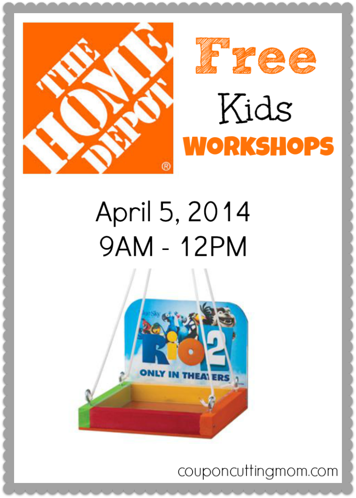 FREE Home Depot Kids Workshop – Build A Rio 2 Birdbath (4/5/14)