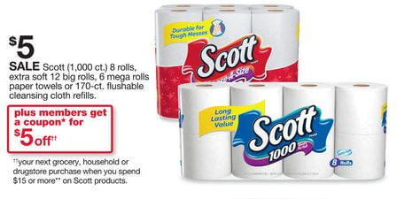 Kmart: Scott Bath Tissue and Paper Towels As Low As $2.33