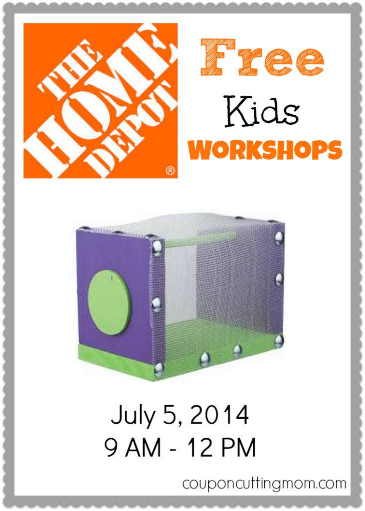 FREE Home Depot Kids Workshop – Build A Bug House (7/5/14)