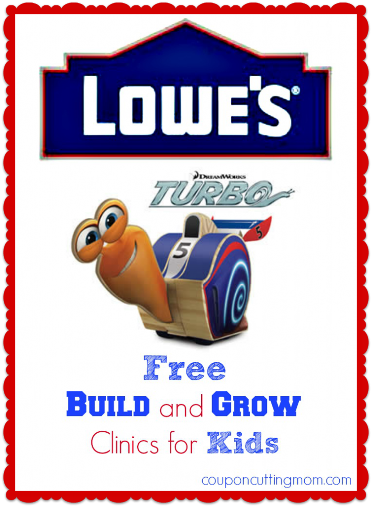 FREE Kids Lowe’s Workshop – Build Your Own Turbo Toy (July 12)