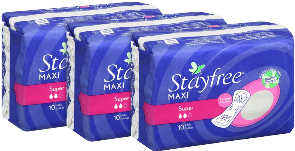 Giant: $10 Moneymaker on Stayfree Products 
