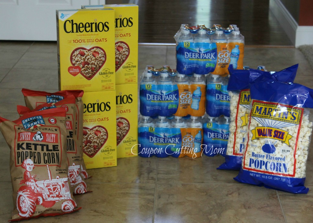 Giant Shopping Trip: $43 Worth of Cheerios, Deer Park Water and More For ONLY $3.66