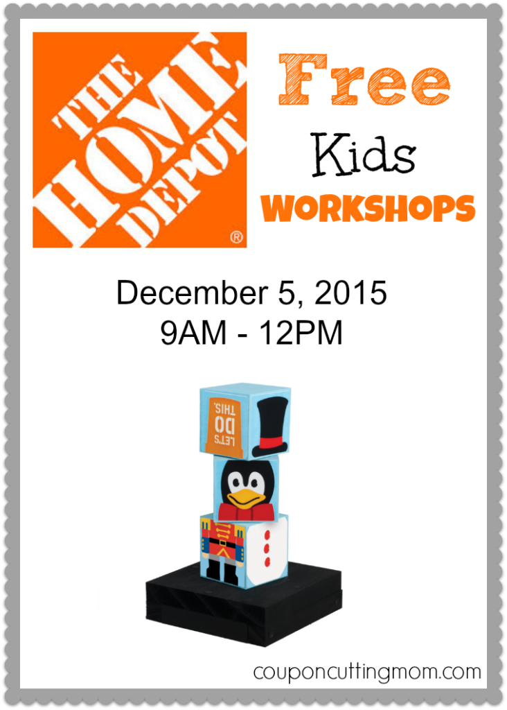 Build Holiday Stacking Blocks at the FREE Home Depot Kids Workshop