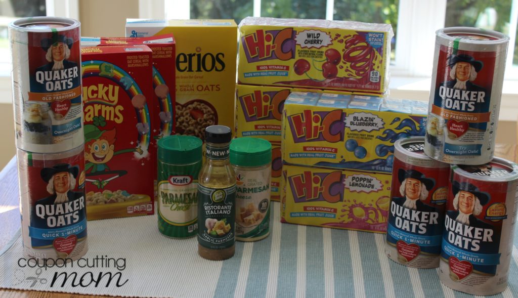 My Giant Food Shopping Trip: $2 for $42 Worth of Quaker Oats, GM Cereal and More