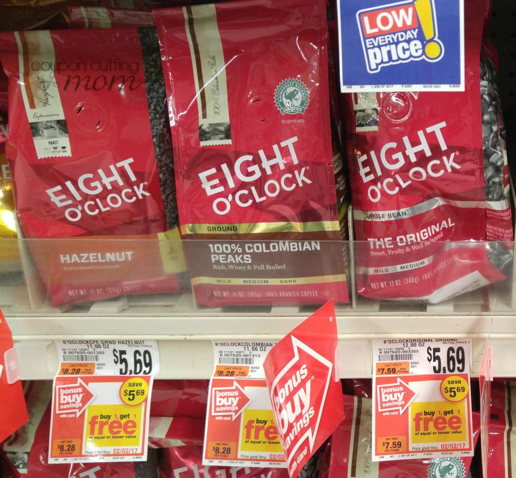 Giant: Eight O'Clock Coffee ONLY $1.35 Each (Reg. Price $5.69) 