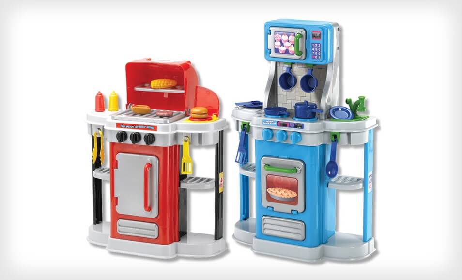 bbq and kitchen play set