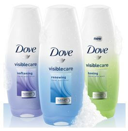 dove visible care body wash