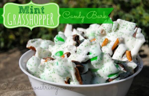 Mint Grasshopper Candy Bark