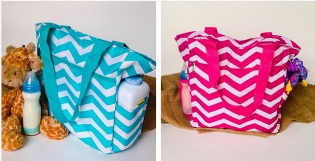 Chevron Diaper Bag 