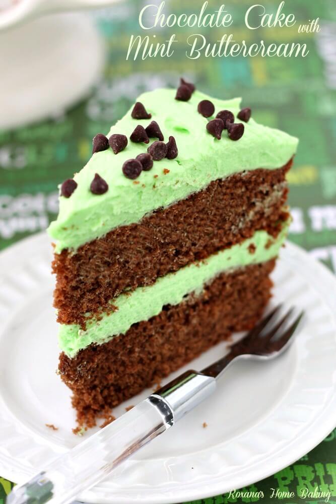 Chocolate Cake With Mint Buttercream
