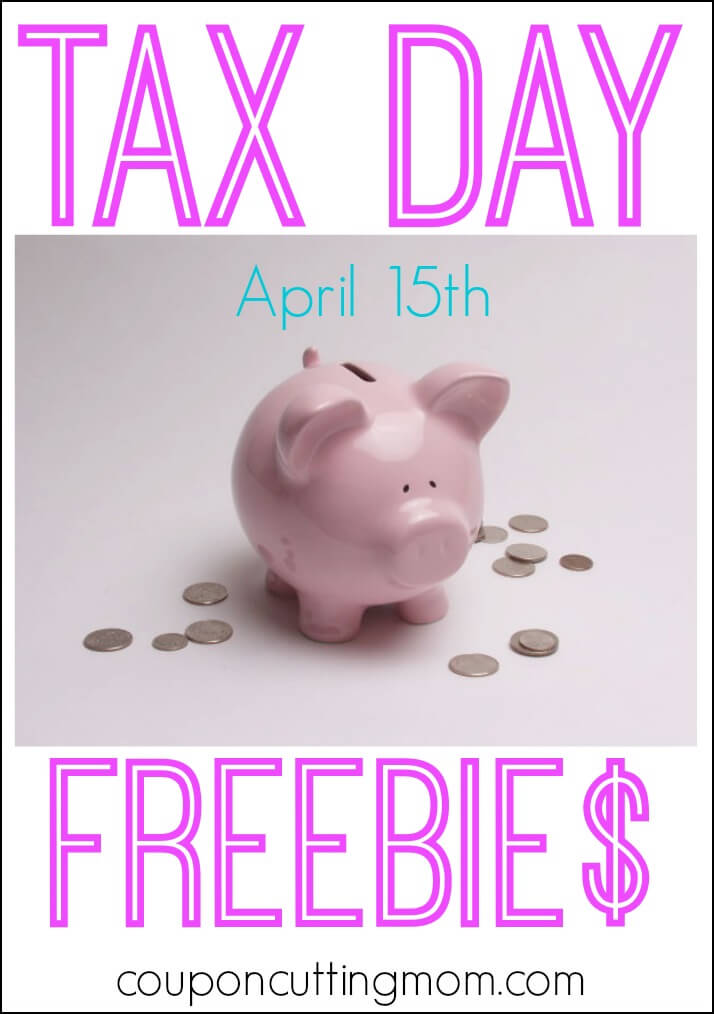 Tax Day Freebies and Deals April 15, 2014