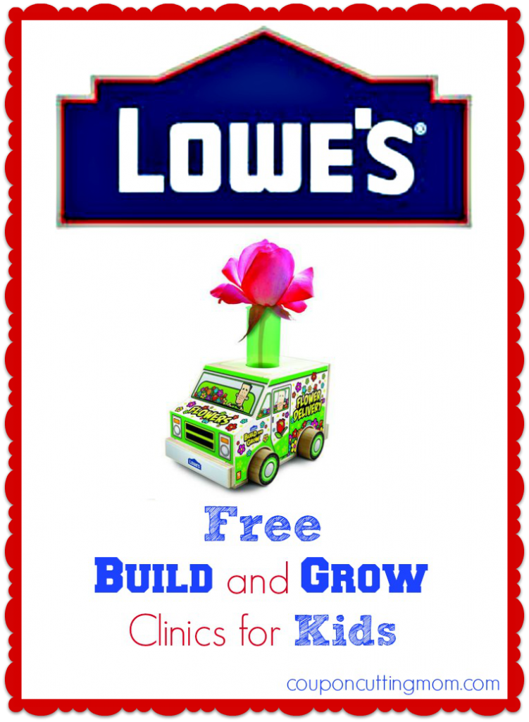 FREE Kids Lowe’s Workshop – Build Your Own Flower Delivery Truck