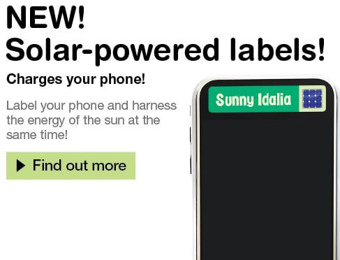Solar Power Labels - Perfect For Charging Any Device Anywhere