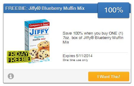 FREE Jiffy Blueberry Muffin Mix – SavingStar Offer