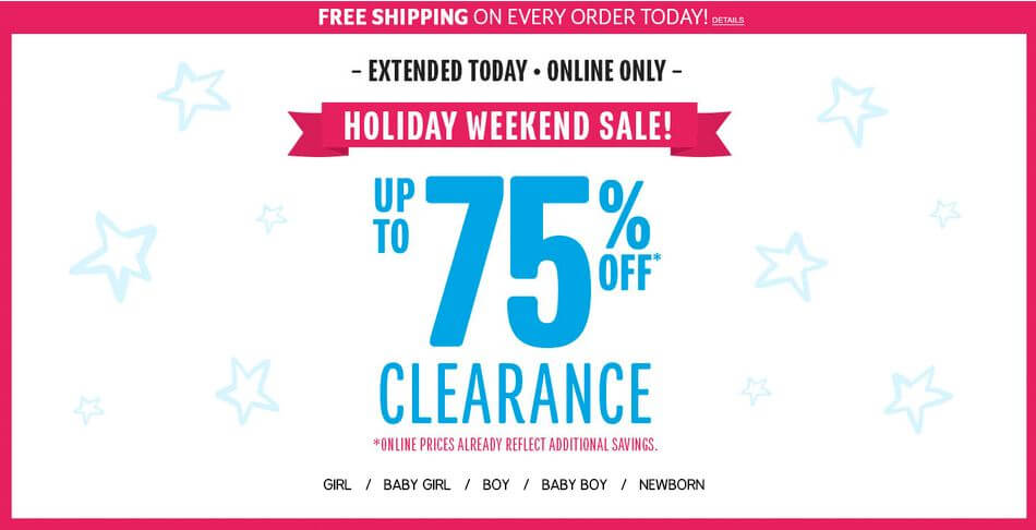 The Children's Place: Summer Clearance Blowout Sale