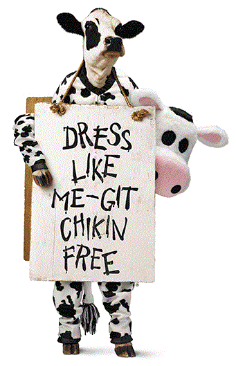 Chick-fil-A: Dress Like A Cow Get A FREE Meal