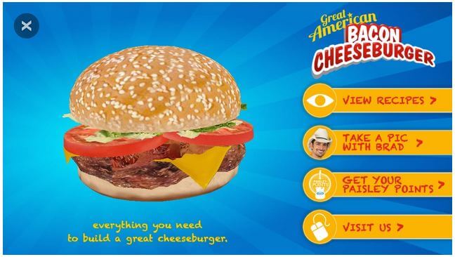 The Great American Cheeseburger and The Blippar App