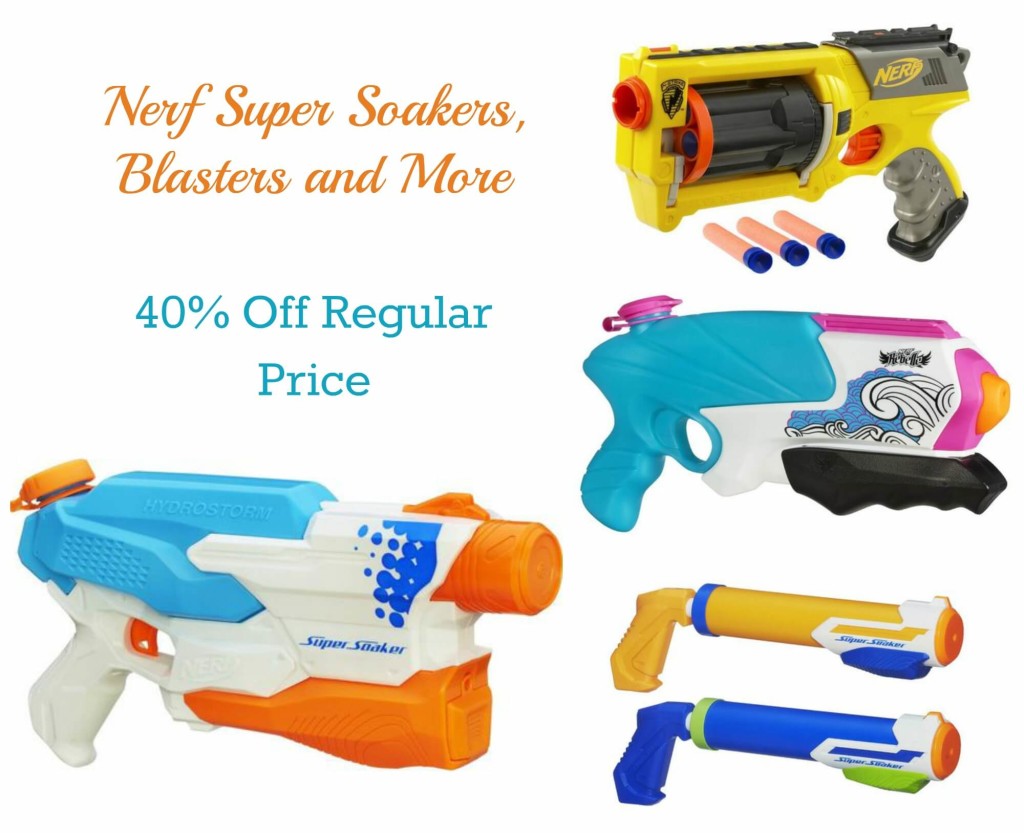 Nerf Super Soakers, Sports Toys, and Blasters 40% Off  