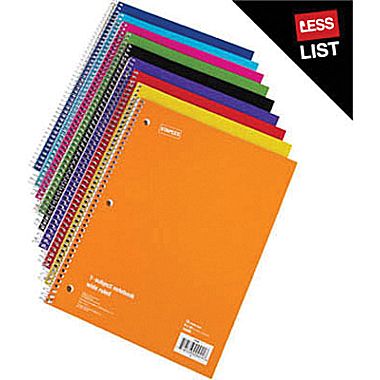 Staples: 19 One Subject Notebooks For Only $3.23 Shipped