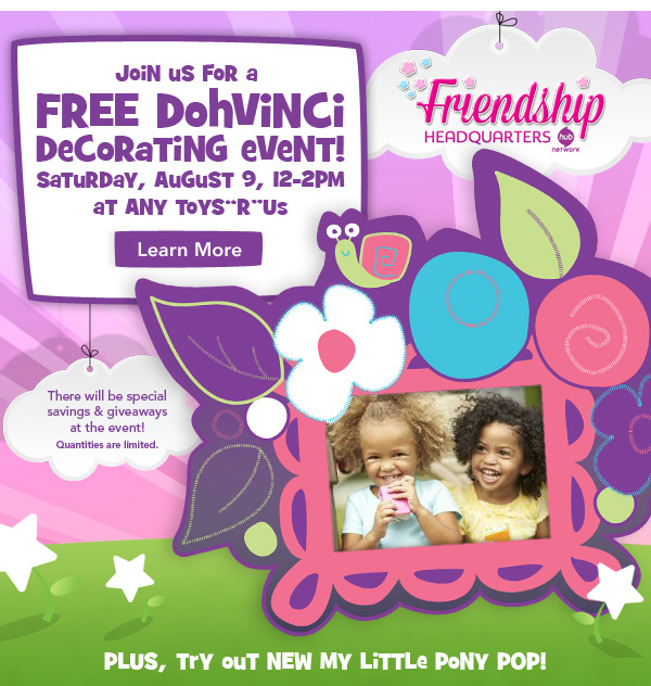 Toys R Us: FREE DohVinci Decorating Event (8/9)