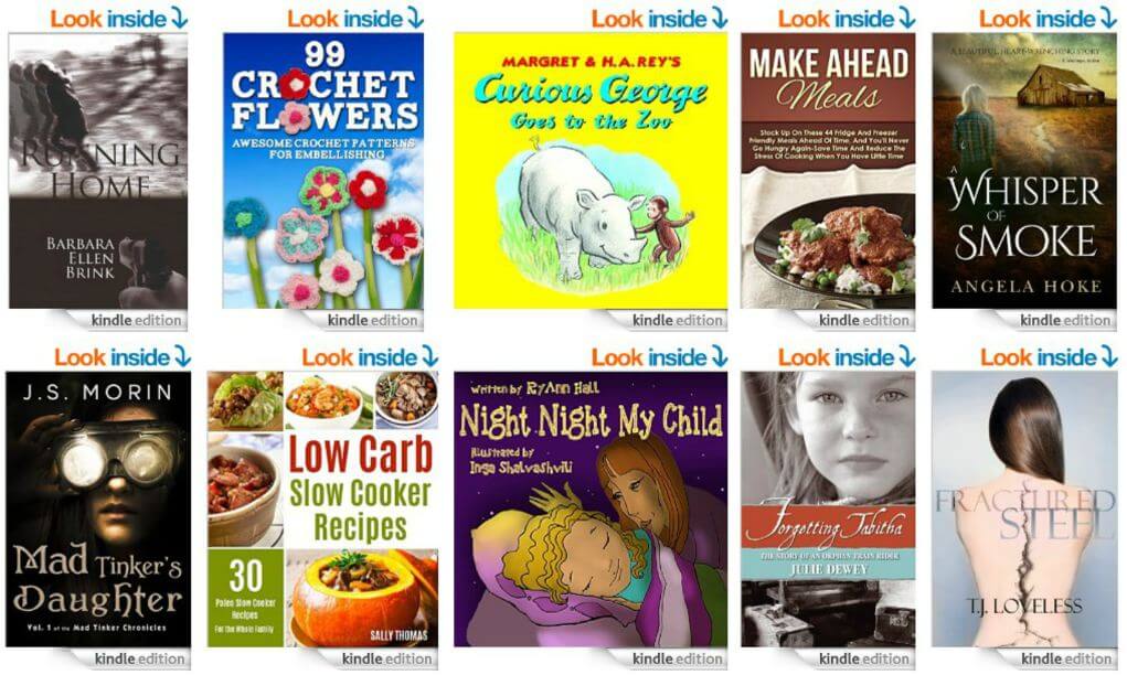 Free ebooks: Curious George, 99 Crochet Flowers, Running Home + More Books