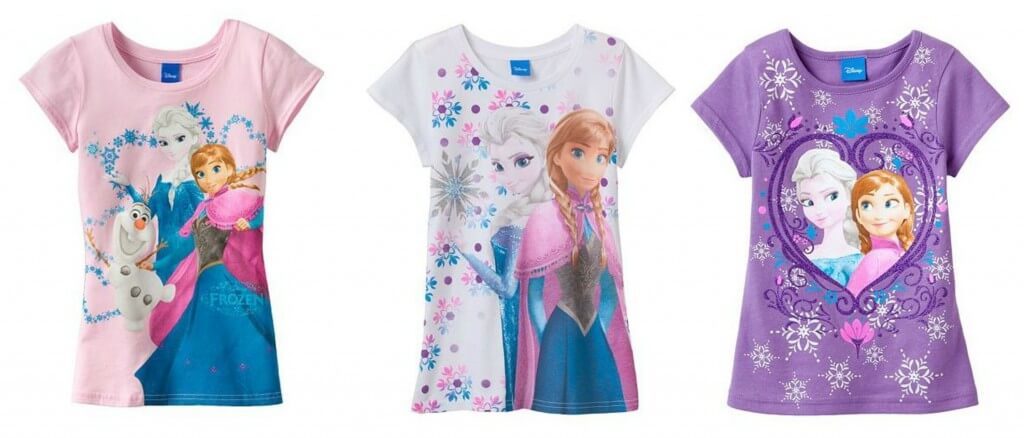 *HOT* Disney Frozen Tee's Only $6.36 (Reg. $18)