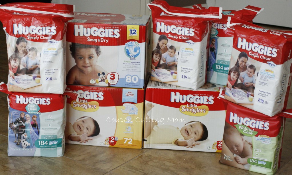 Giant Shopping Trip: $97 Worth of Huggies Diapers and Wipe ONLY $25