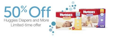Huggies Diapers 60% Off + FREE Shipping