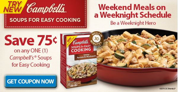 Campbell’s® Soups for Easy Cooking Printable Coupon