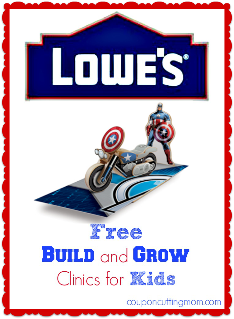 FREE Kids Lowe’s Workshop - Build Your Own Captain America Motorcycle