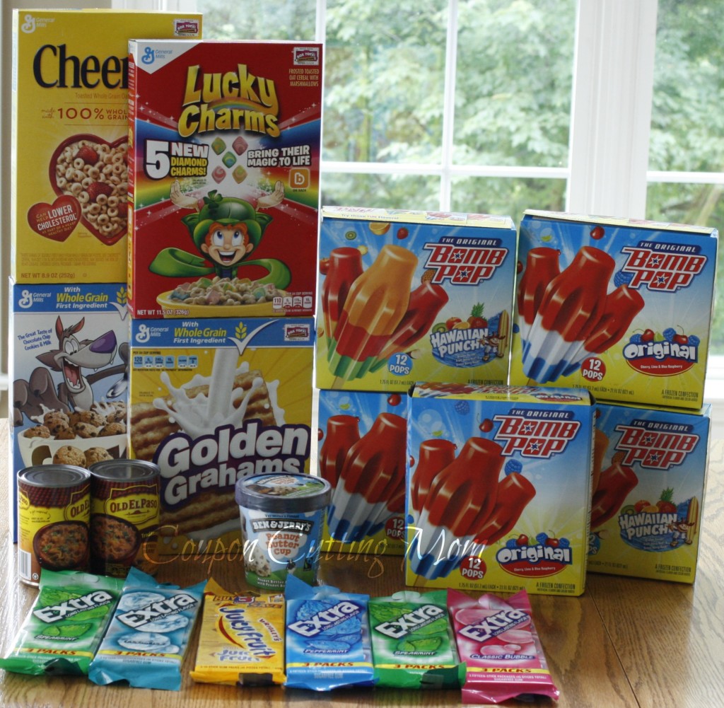 Giant Shopping Trip: $53 Worth of General Mills Cereal, Gum, Pops and More for ONLY $4.61