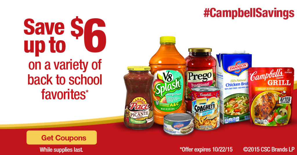 Save up to $6 on a Variety of Back to School Meal Favorites 