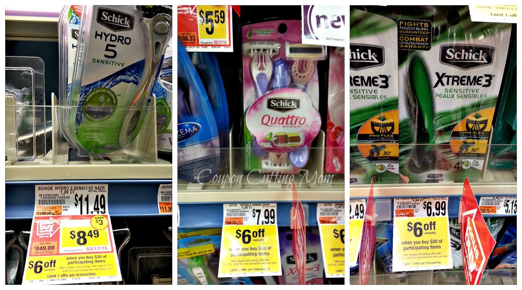 Schick Razor Deals With Prices as Low as $0.99