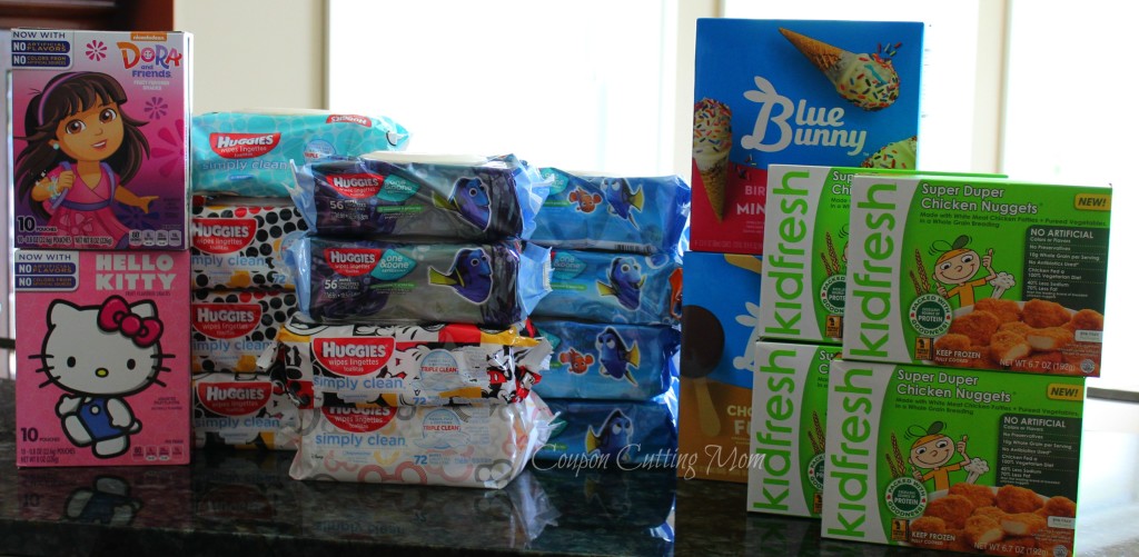 Giant Shopping Trip: $48 Worth of Huggies Wipes, Blue Bunny and More for $7.64 Moneymaker