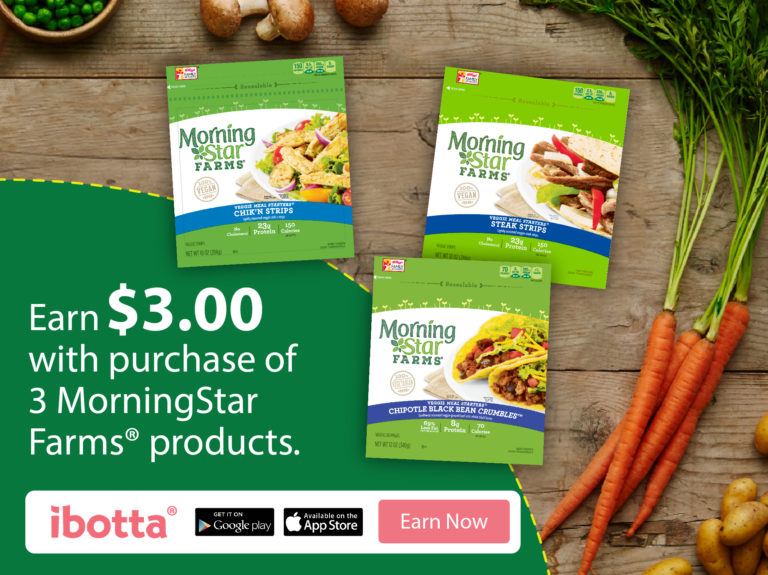 Earn 3 With This MorningStar Farms® Ibotta Offer