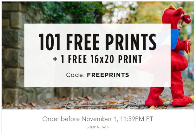 Shutterfly 101 FREE 4x6 Photo Prints Today Only