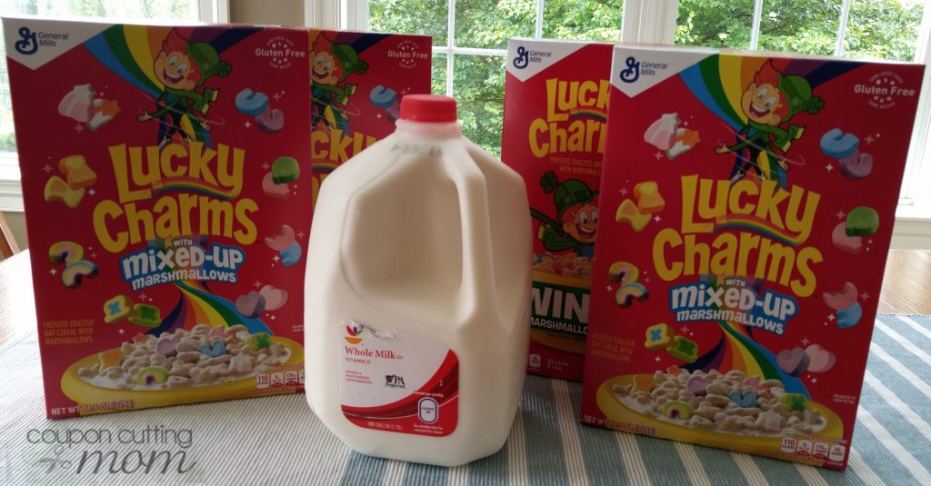 Giant: 4 General Mills Cereals + 1 Gallon of Milk ONLY $2.96 