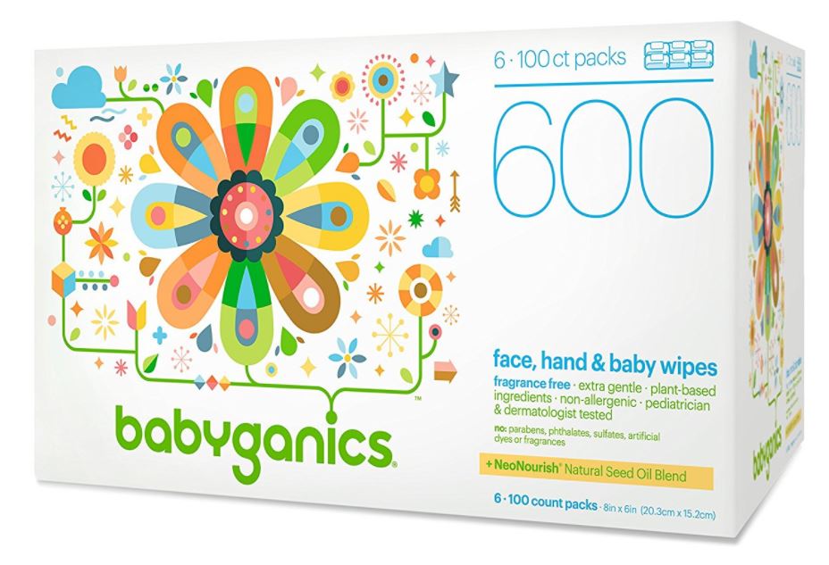 Babyganics Baby Wipes ONLY $16.38 (Reg. Price $38.00) + FREE Shipping 