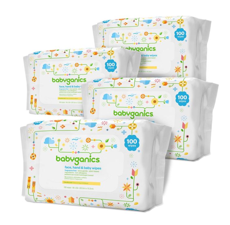 Babyganics Baby Wipes ONLY $16.38 (Reg. Price $38.00) + FREE Shipping 