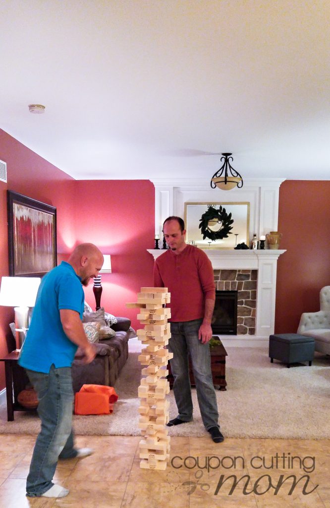 Fun Game Night With Jenga GIANT That Stacks Over 5' High