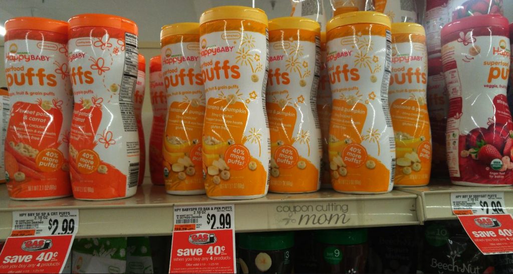 Happy Baby Puffs FREE + $2 Moneymaker at Giant 