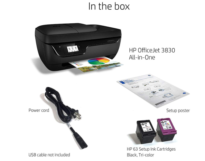 Hp OfficeJet 3830 All-In-One Wireless Printer 50% Off Regular Price