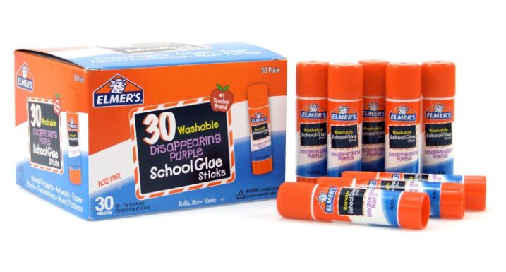Elmer's Disappearing Purple School Glue Sticks 46% Off Regular Price