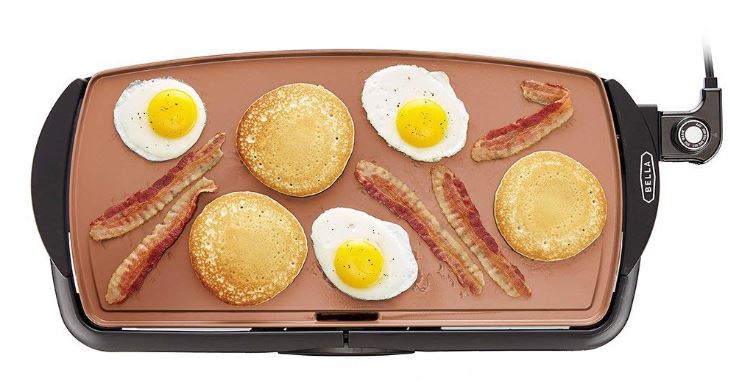 BELLA Copper Titanium Coated Non-Stick Griddle 50% Off Regular Price