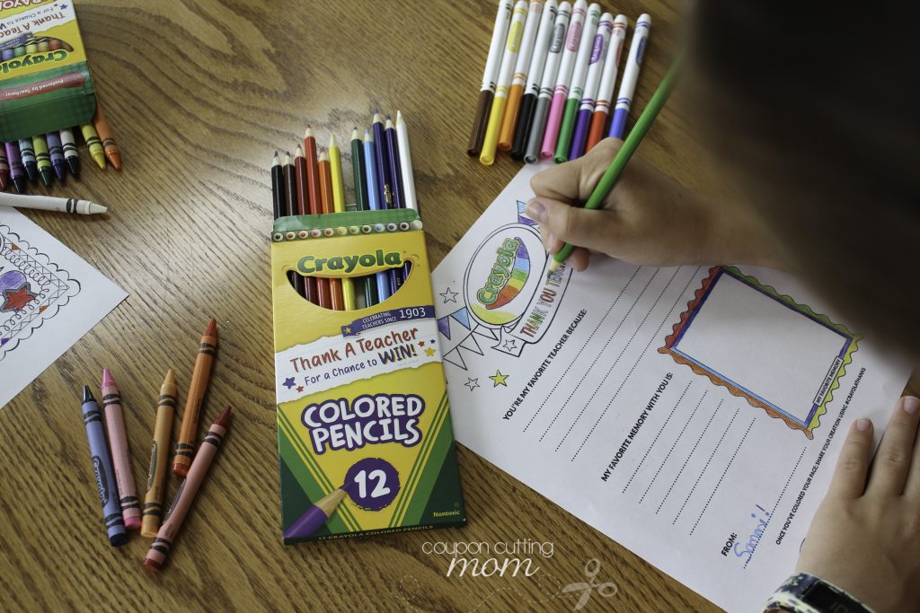 Say Thanks With This Crayola Thank A Teacher Contest