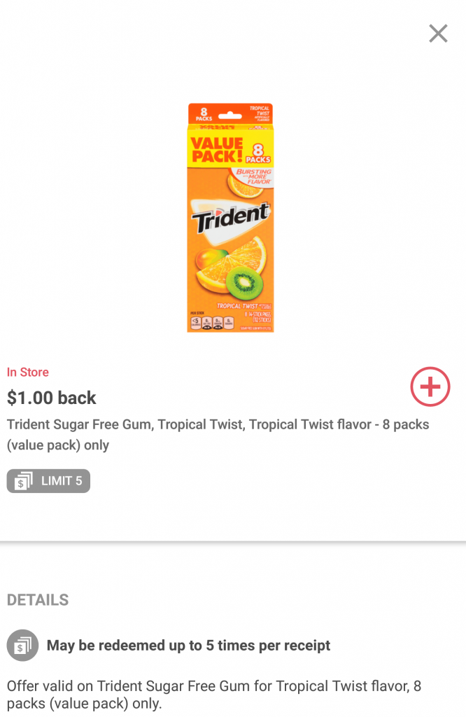 Ibotta Offer on Trident Gum at Walmart + Gift Card Giveaway