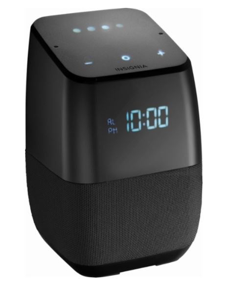 InsigniaVoice Smart Bluetooth Speaker and Alarm Clock 75% Off Regular Price